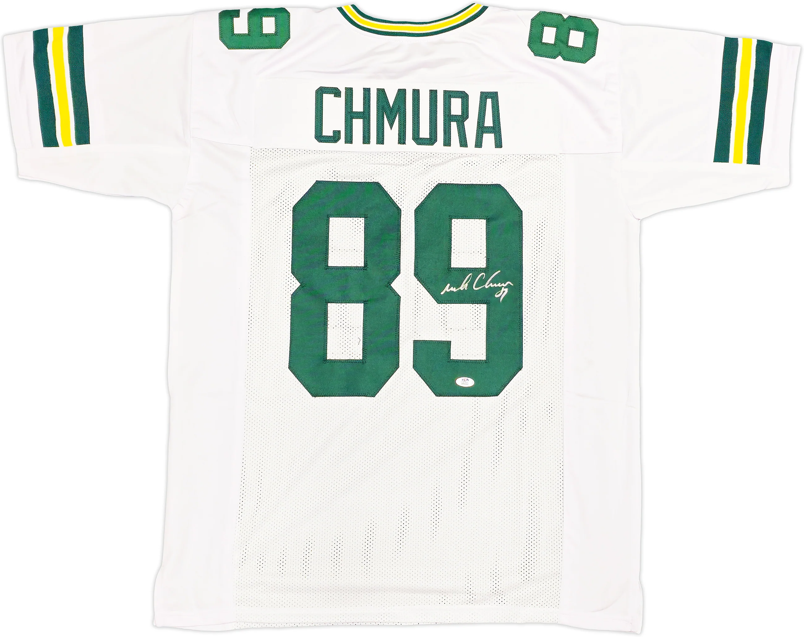 Green Bay Packers Mark Chmura Autographed White Jersey PSA/DNA ITP