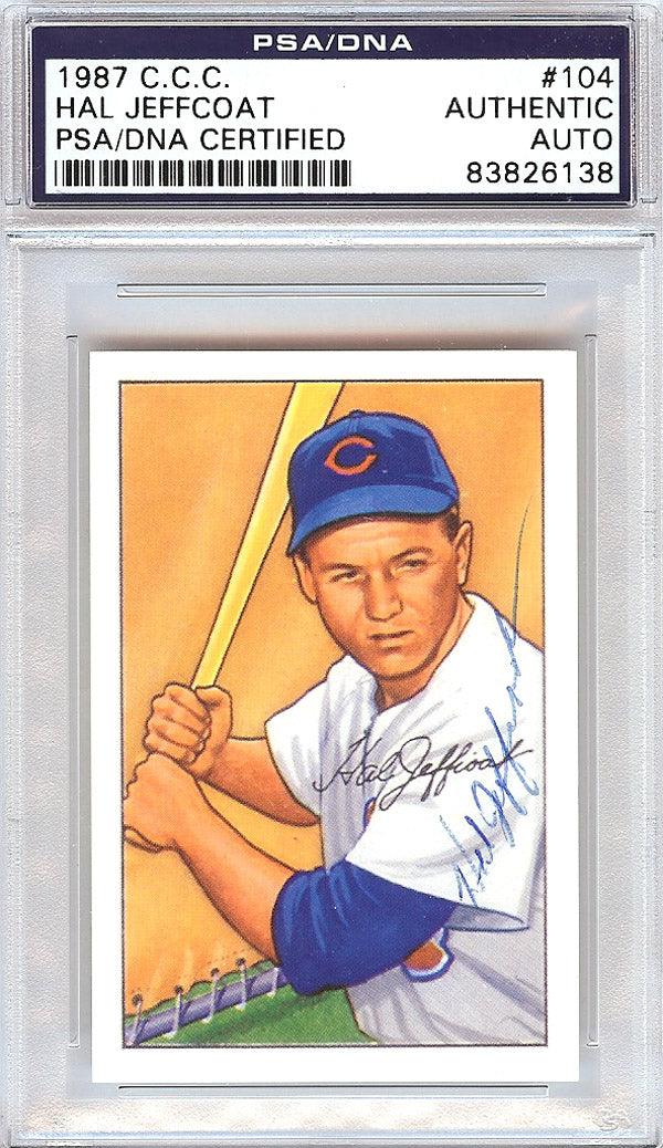 Hal Jeffcoat Autographed 1952 Bowman Reprints Card #104 Chicago White Sox PSA/DNA #83826138