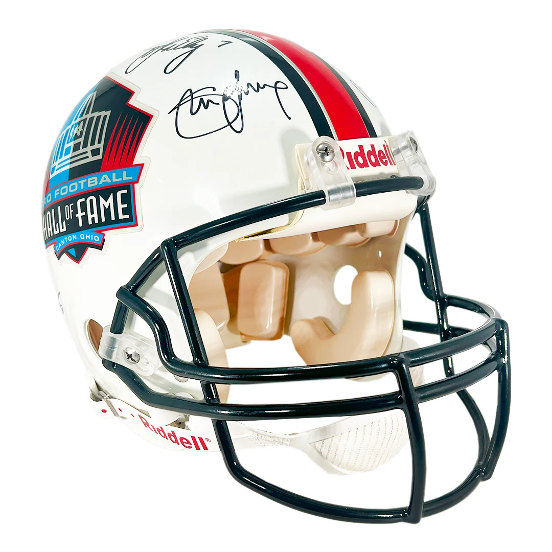 Hall of Fame Quarterbacks Signed Pro Football Hall of Fame Authentic Full-Size Football Helmet () - Image 4