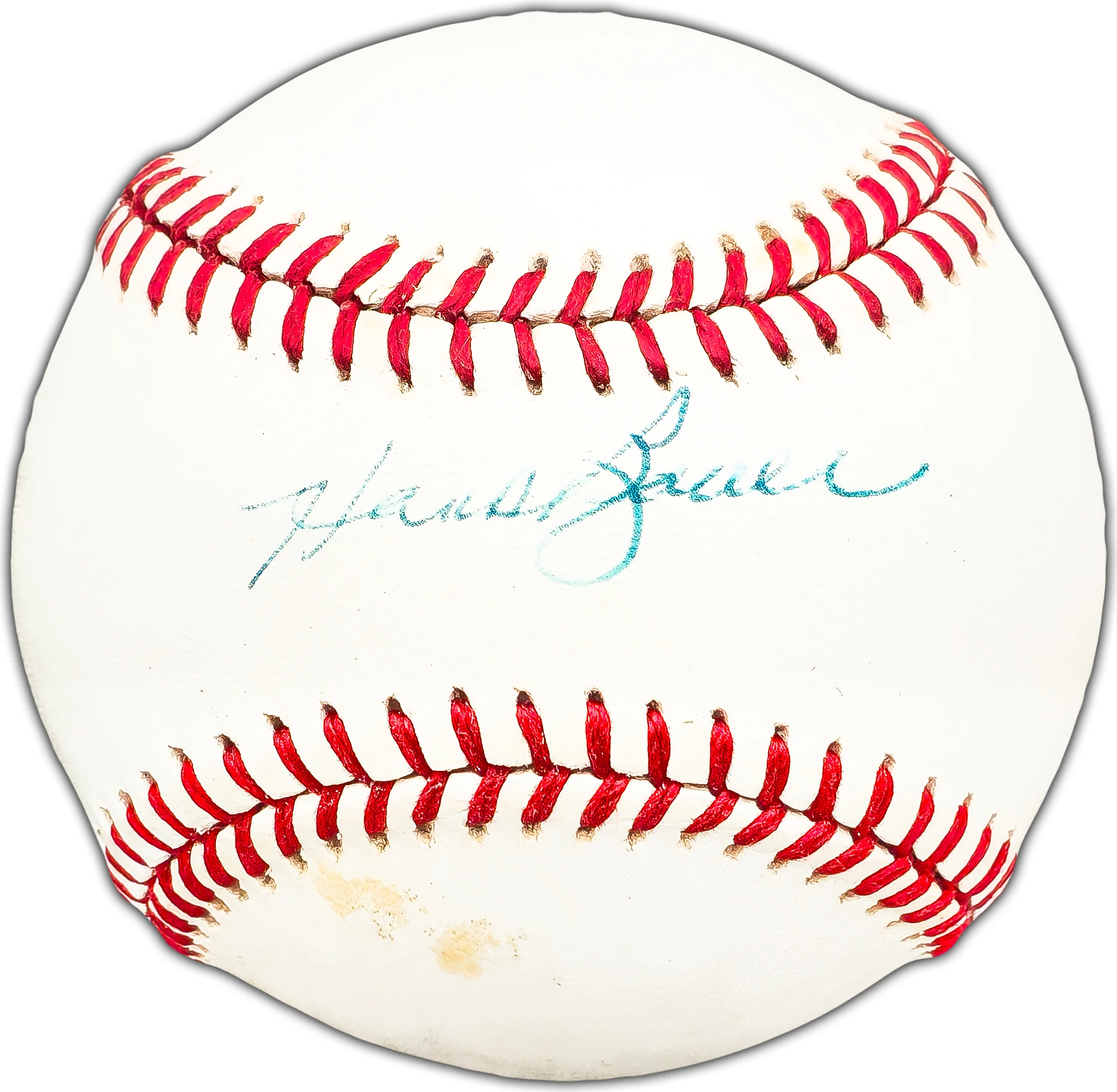 Hank Bauer Autographed Official AL Baseball New York Yankees Beckett BAS #BK44417