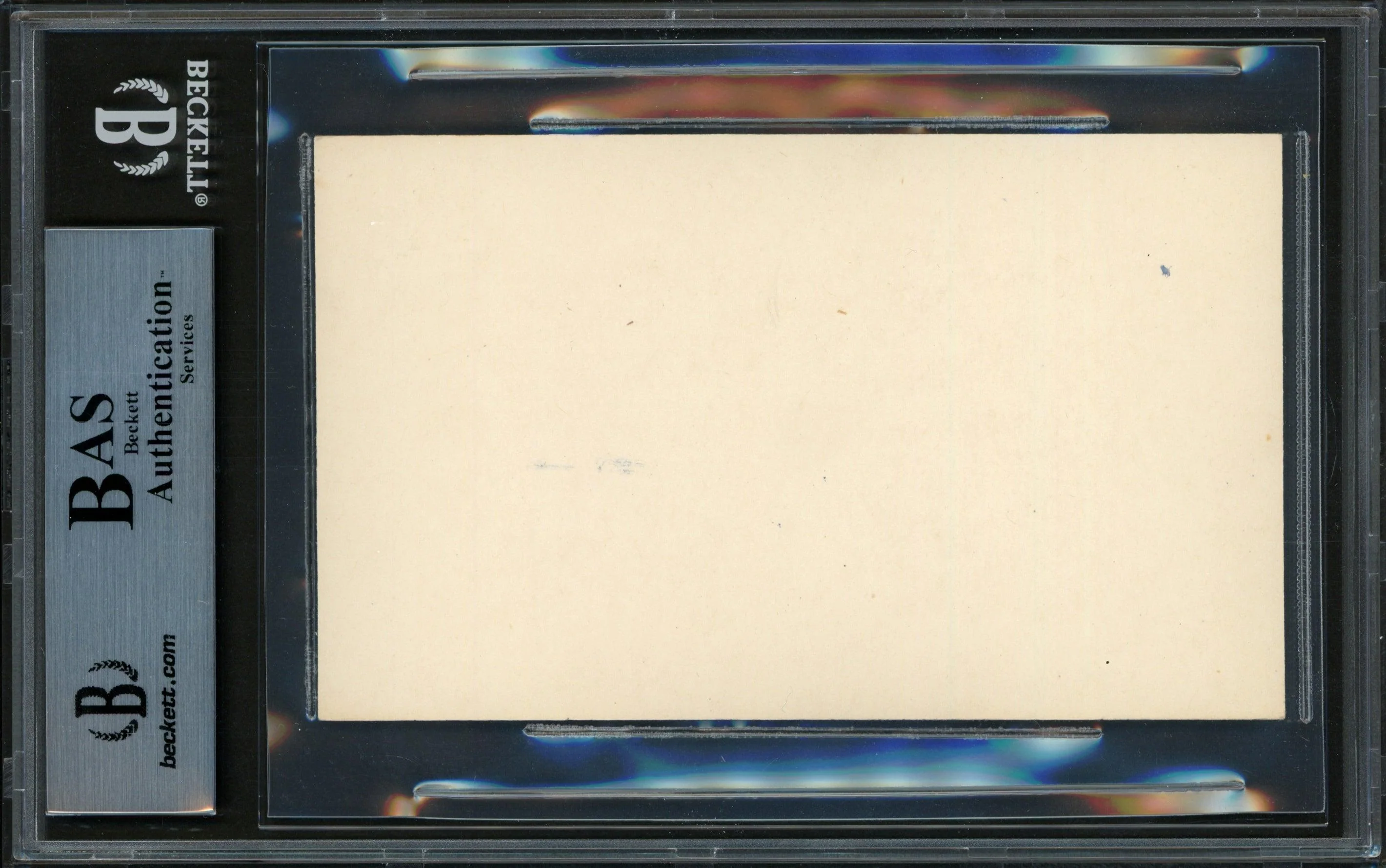 Hank Severeid Autographed 3x5 Index Card New York Yankees "1945" Beckett BAS #14066619 - Image 2