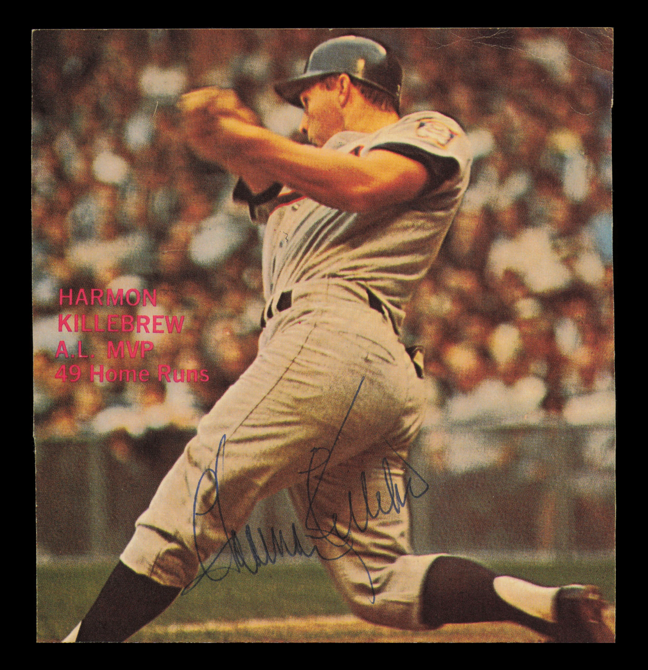 Harmon Killebrew Autographed 5x5 Magazine Page Photo Minnesota Twins