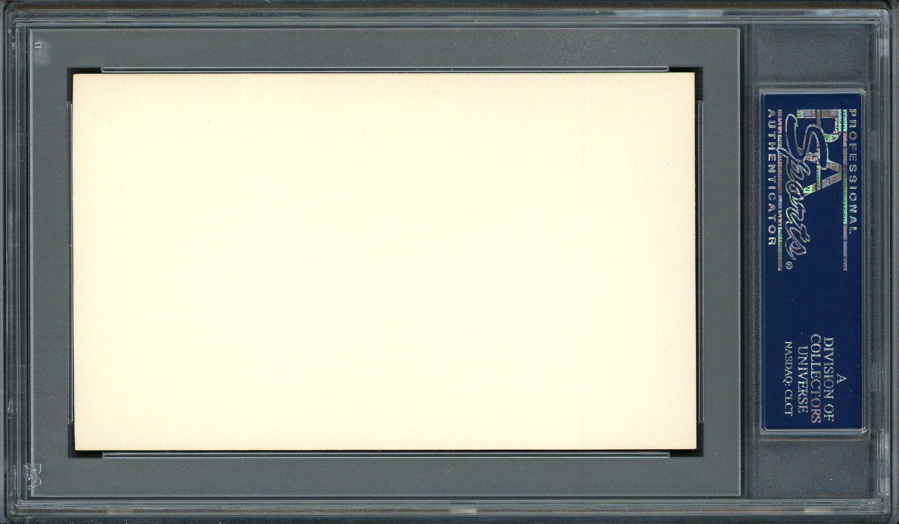 Harvey "Suds" Sutherland Autographed 3x5 Index Card Detroit Tigers PSA/DNA #83862438 - Image 2