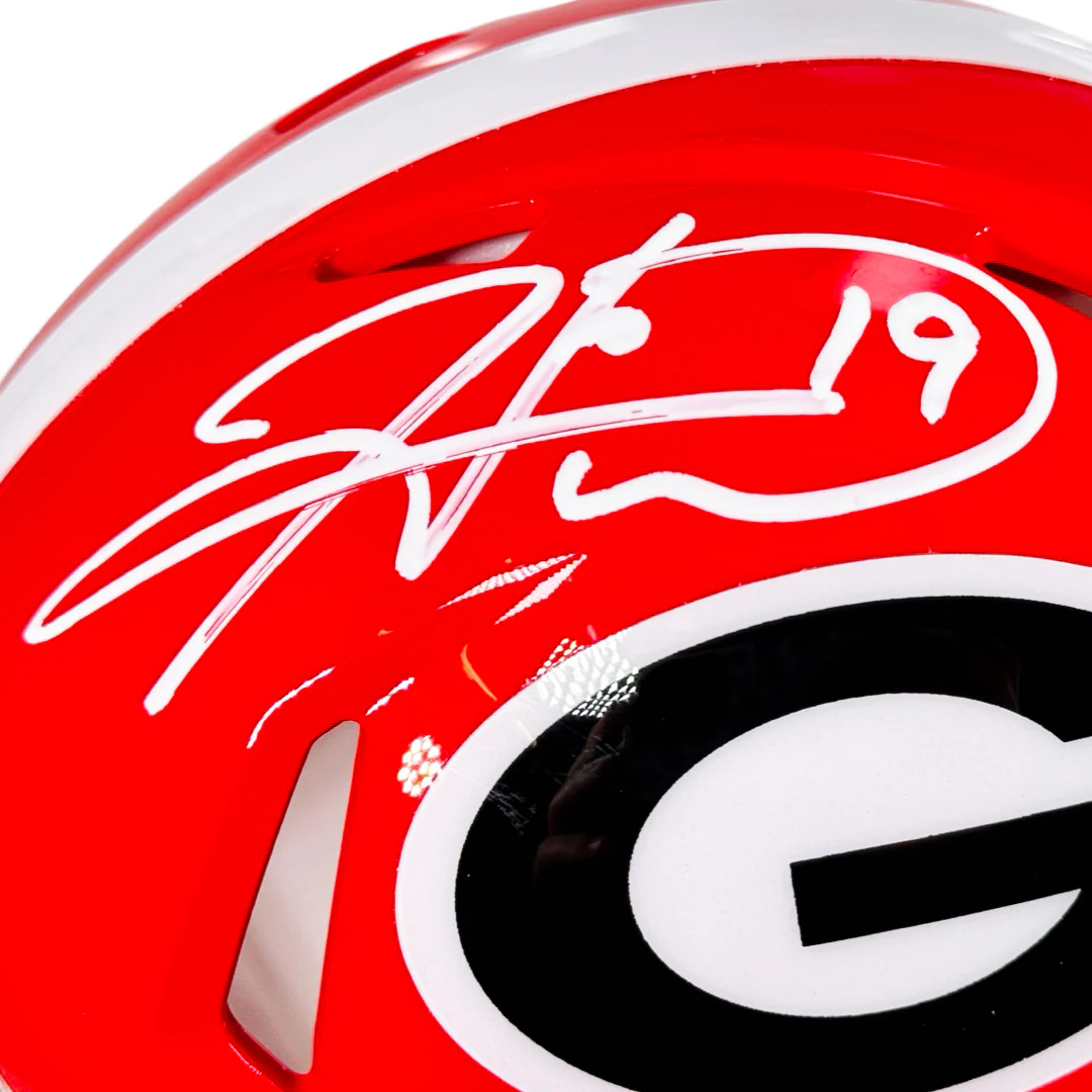 Hines Ward Signed Georgia Bulldogs Speed Mini Football Helmet (Beckett) - Image 2