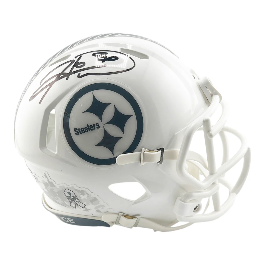 Hines Ward Signed Pittsburgh Steelers Salute to Service 2024 Mini Football Helmet (JSA)