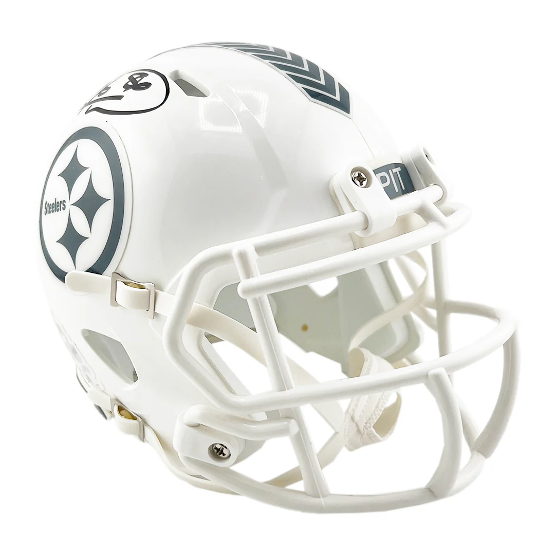 Hines Ward Signed Pittsburgh Steelers Salute to Service 2024 Mini Football Helmet (JSA) - Image 3