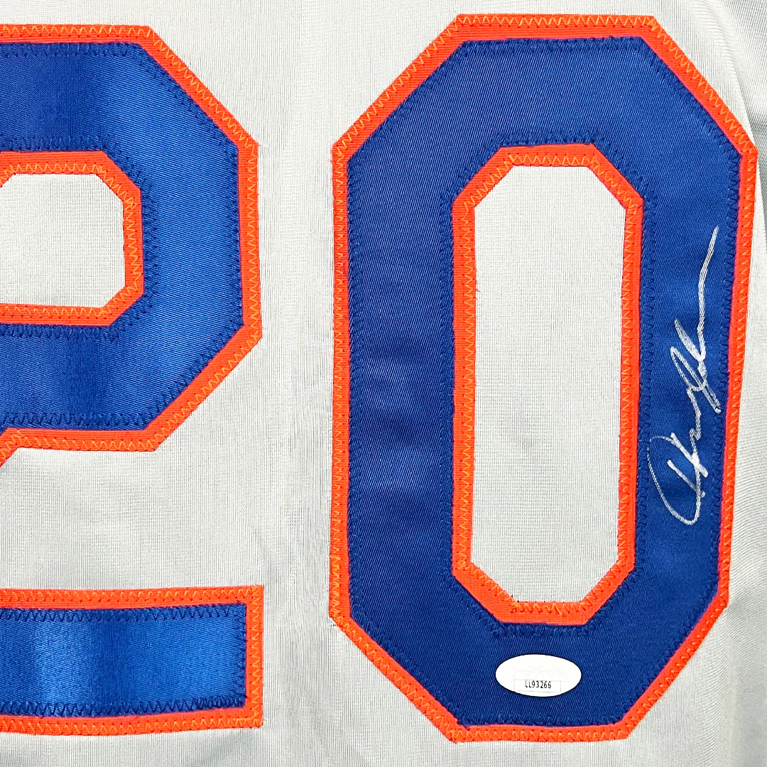 Howard Johnson Signed New York Grey Baseball Jersey (JSA) - Image 2