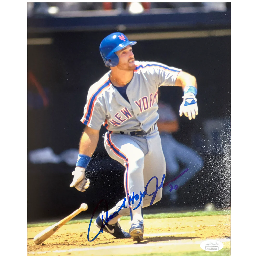Howard Johnson Signed New York Pose 4 Baseball 8x10 Photo (JSA)