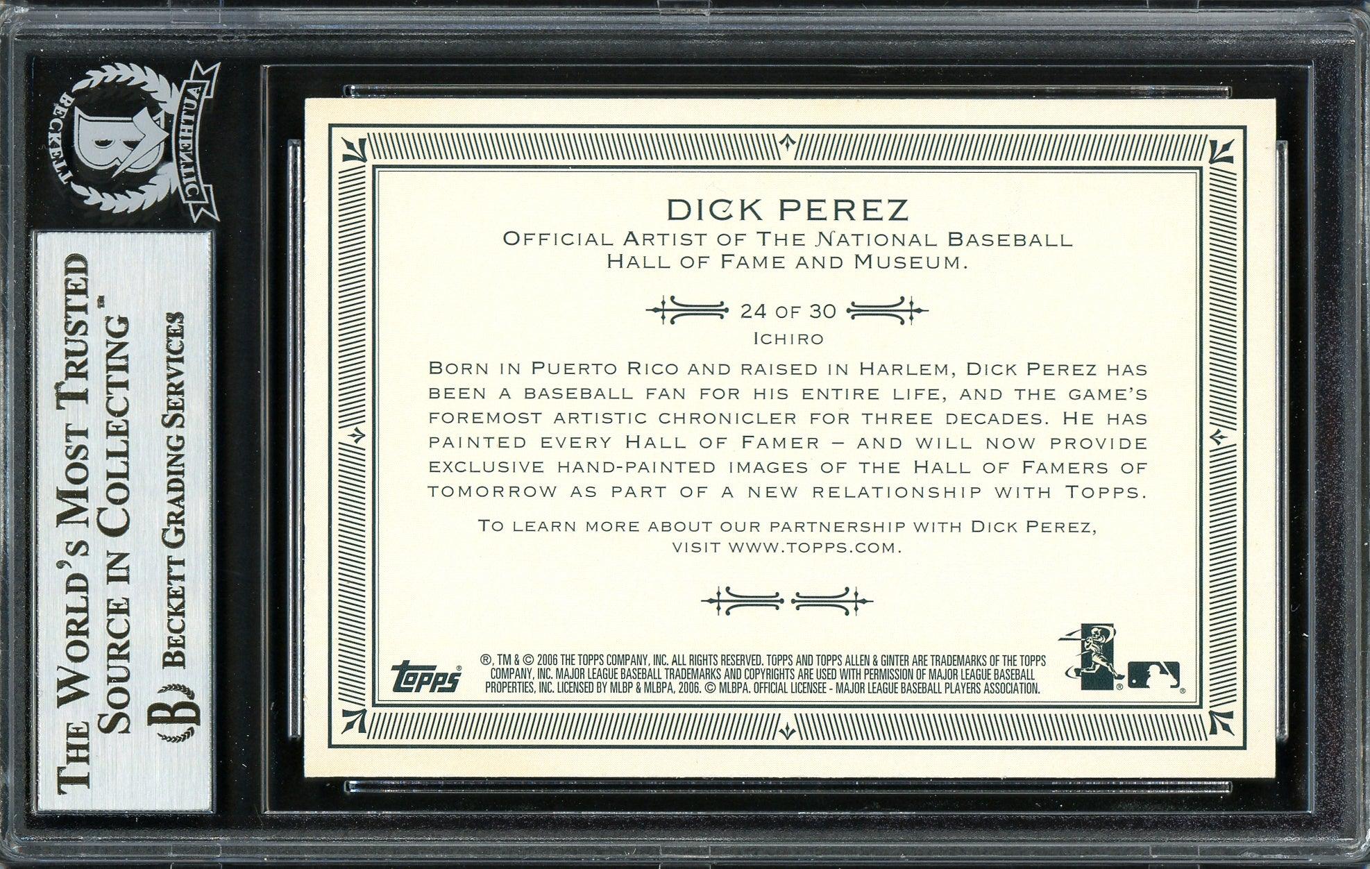 Ichiro Suzuki Autographed 2006 Topps Allen & Ginter Card #24 Seattle Mariners Beckett BAS #12668694 - Image 2