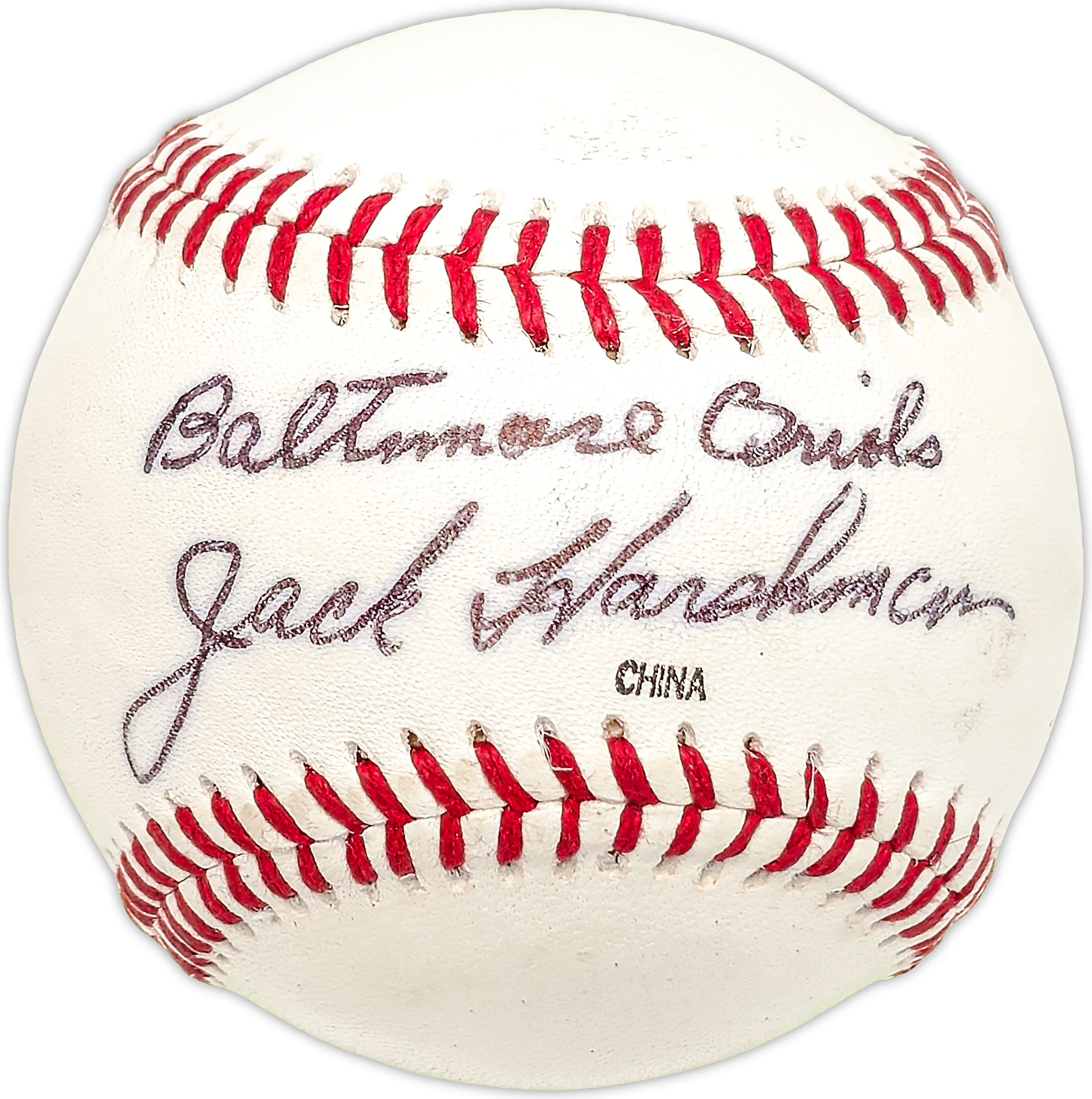 Jack Harshman Autographed Official Pacific Coast Baseball Baltimore Orioles