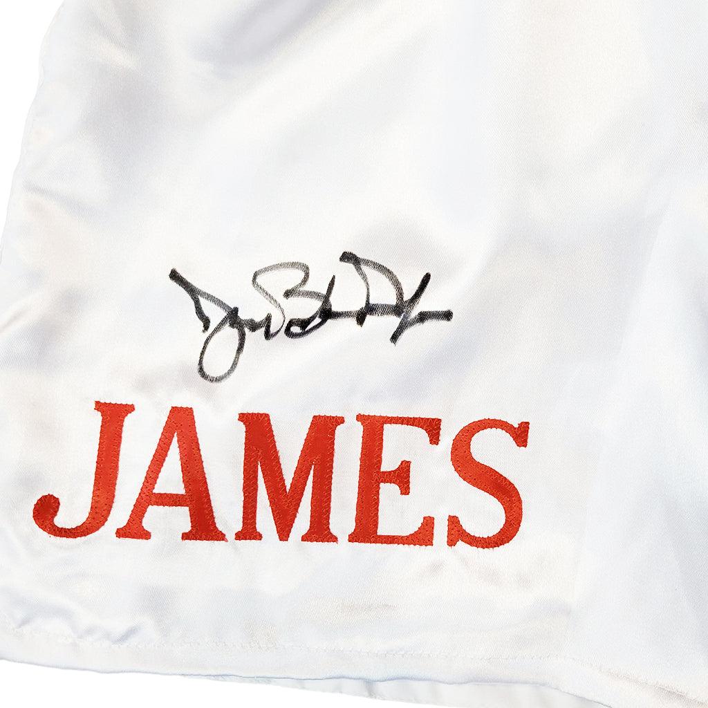 James "Buster" Douglas Autographed White Boxing Trunks (JSA) - Image 2
