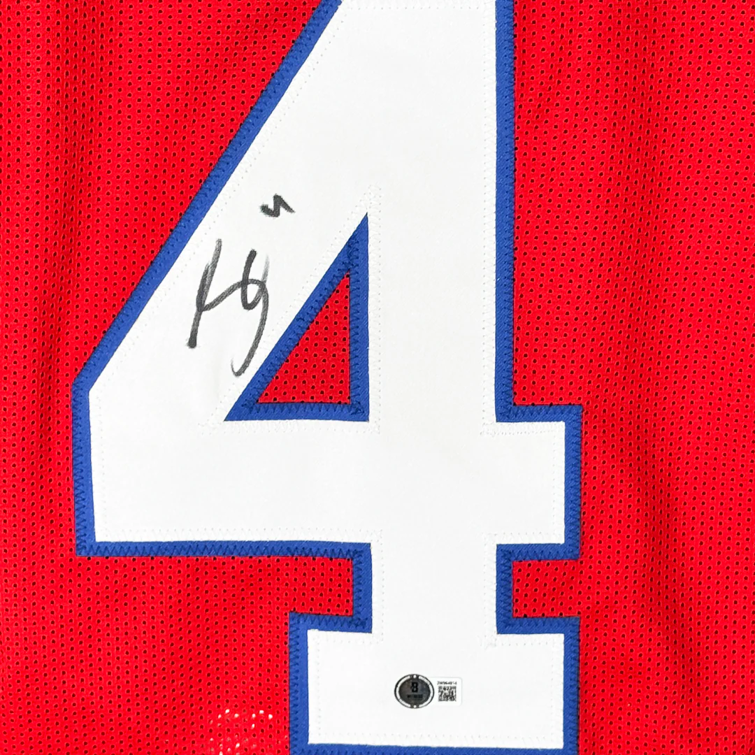 James Cook Signed Buffalo Red Football Jersey (Beckett) - Image 2
