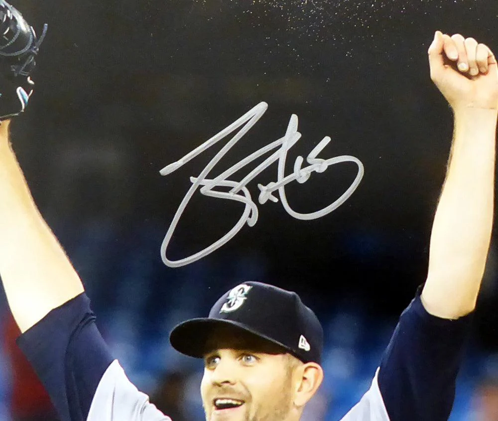 James Paxton Autographed 16x20 Photo Seattle Mariners No Hitter MCS Holo Stock #134410 - Image 2