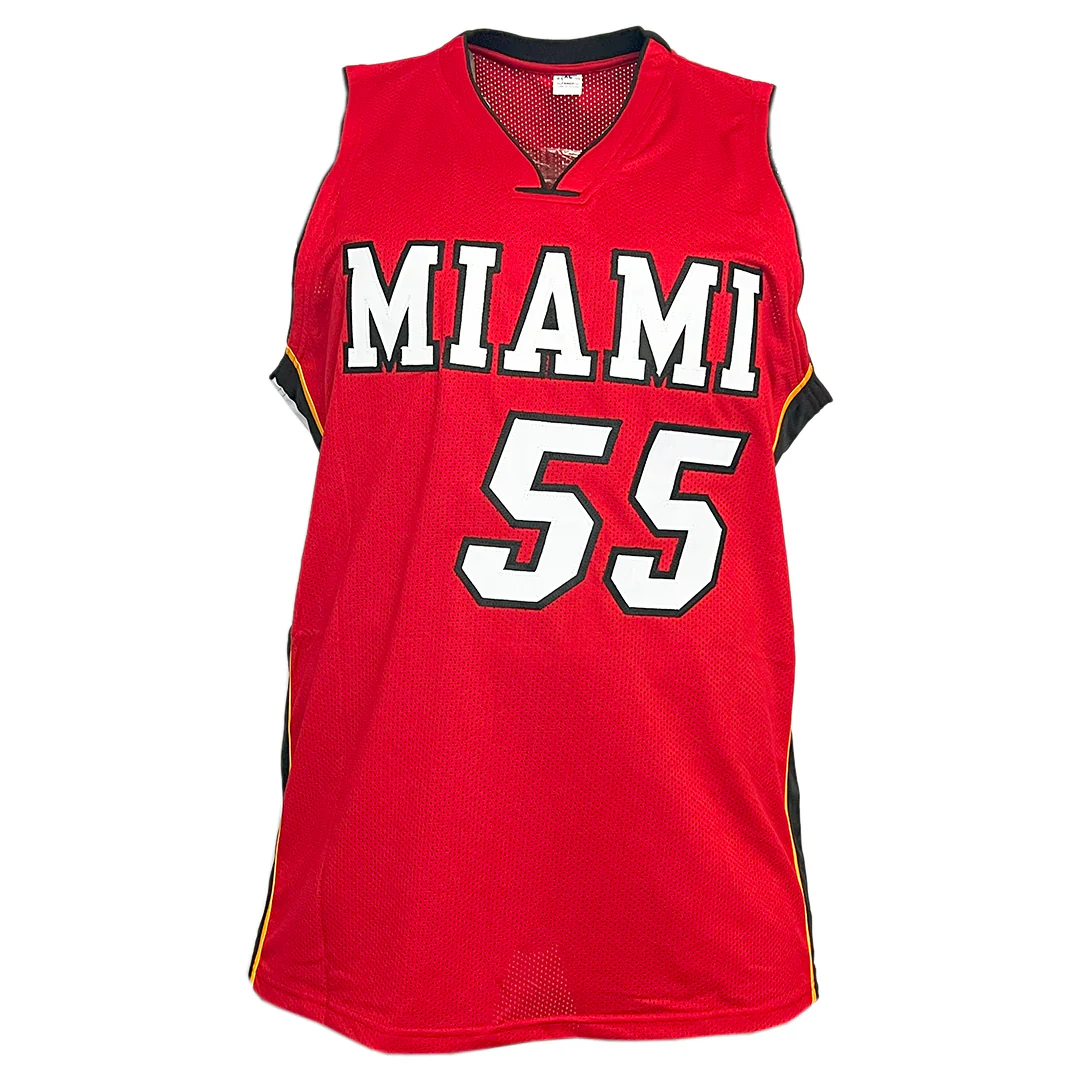 Jason Williams Signed 06 Champs Inscription Miami Red Basketball Jersey (JSA) - Image 3
