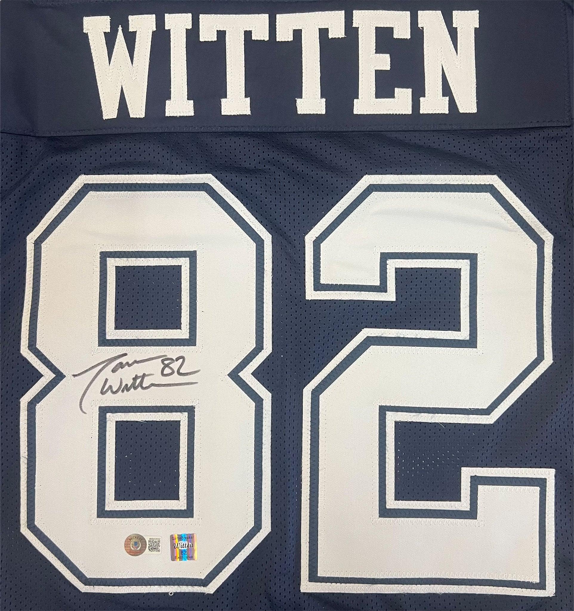 Jason Witten Signed Dallas Pro Navy Football Jersey (Beckett ) - Image 2