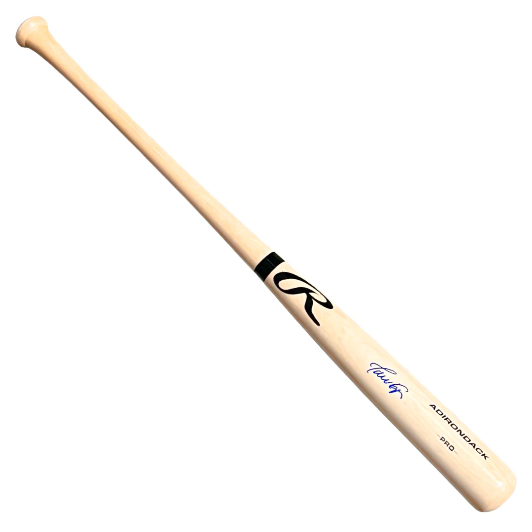 Javy Lopez Signed Rawlings Blonde Baseball Bat (Beckett) - Image 2
