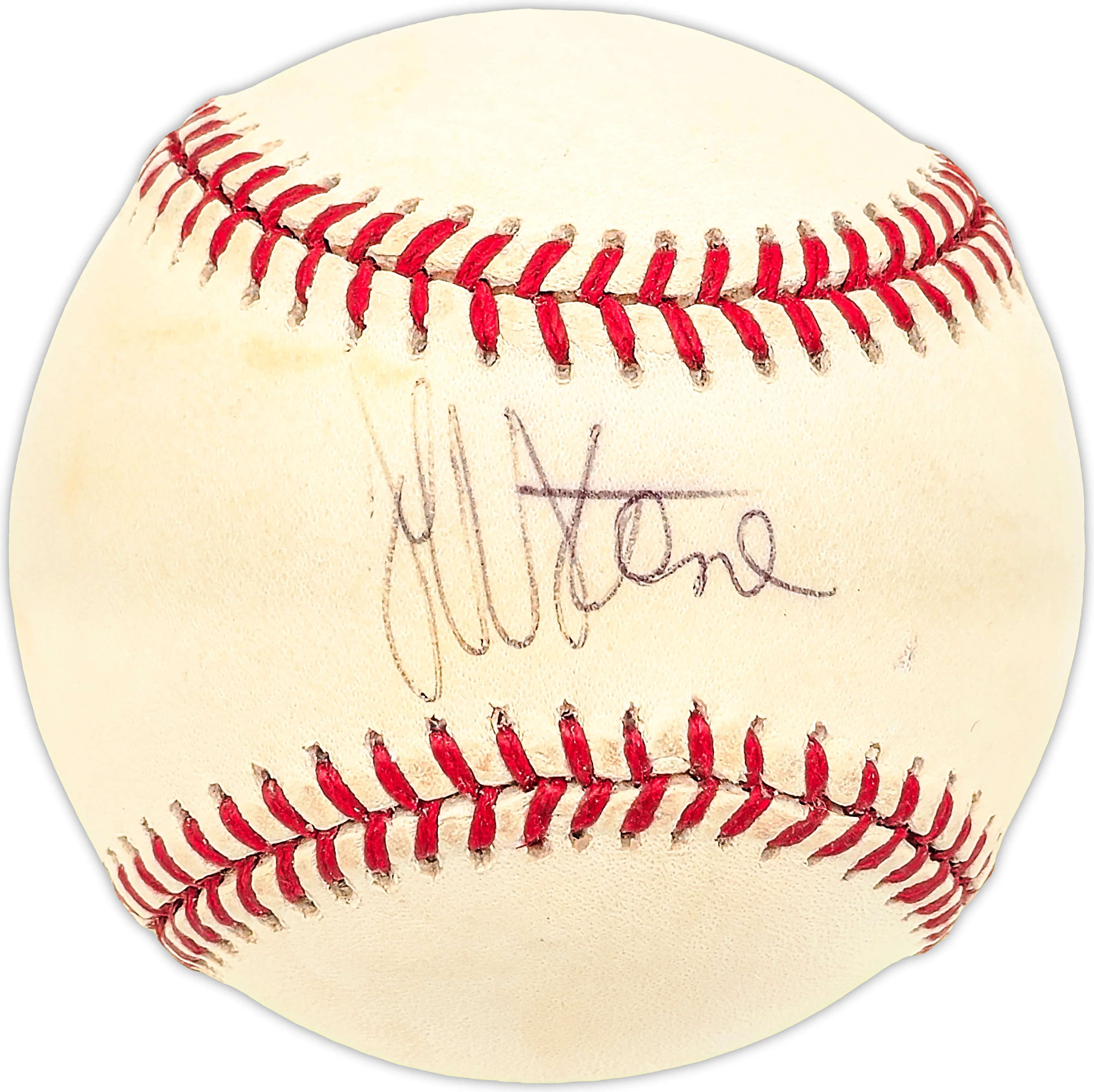 Jeff Stone Autographed Official AL Baseball Philadelphia Phillies
