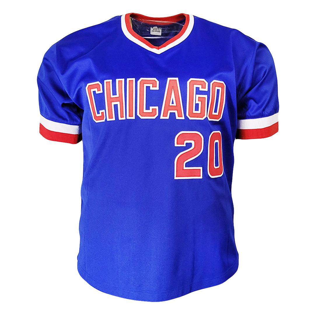 Jerome Walton Signed 1989 NL ROY Inscription Chicago Royal Blue Baseball Jersey (JSA) - Image 3