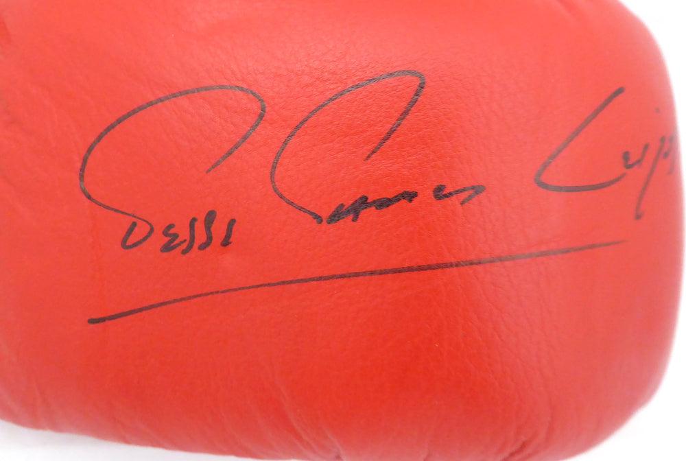Jesse James Leija Autographed Red Everlast Boxing Glove Beckett BAS #F87964 - Image 2