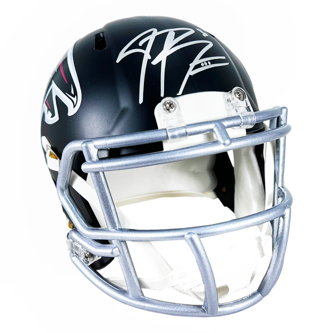 Jessie Bates III Signed Atlanta Falcons Speed Mini Football Helmet (JSA) - Image 2