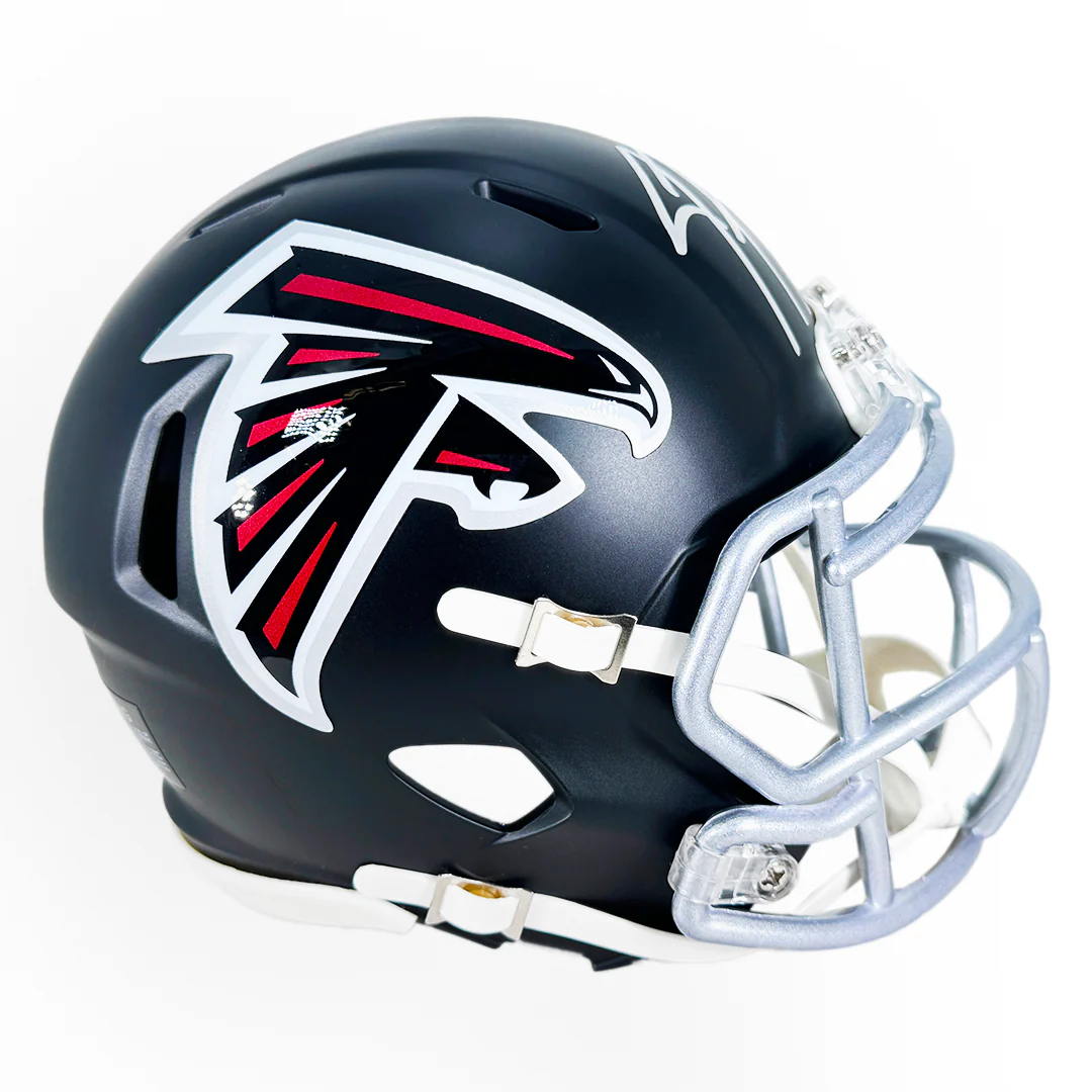 Jessie Bates III Signed Atlanta Falcons Speed Mini Football Helmet (JSA) - Image 3