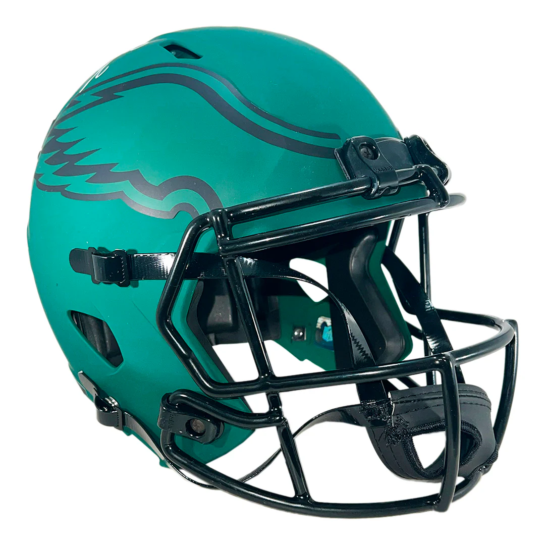Jihaad Campbell Signed Philadelphia Eagles Rave Full-Size Replica Football Helmet (Beckett) - Image 3