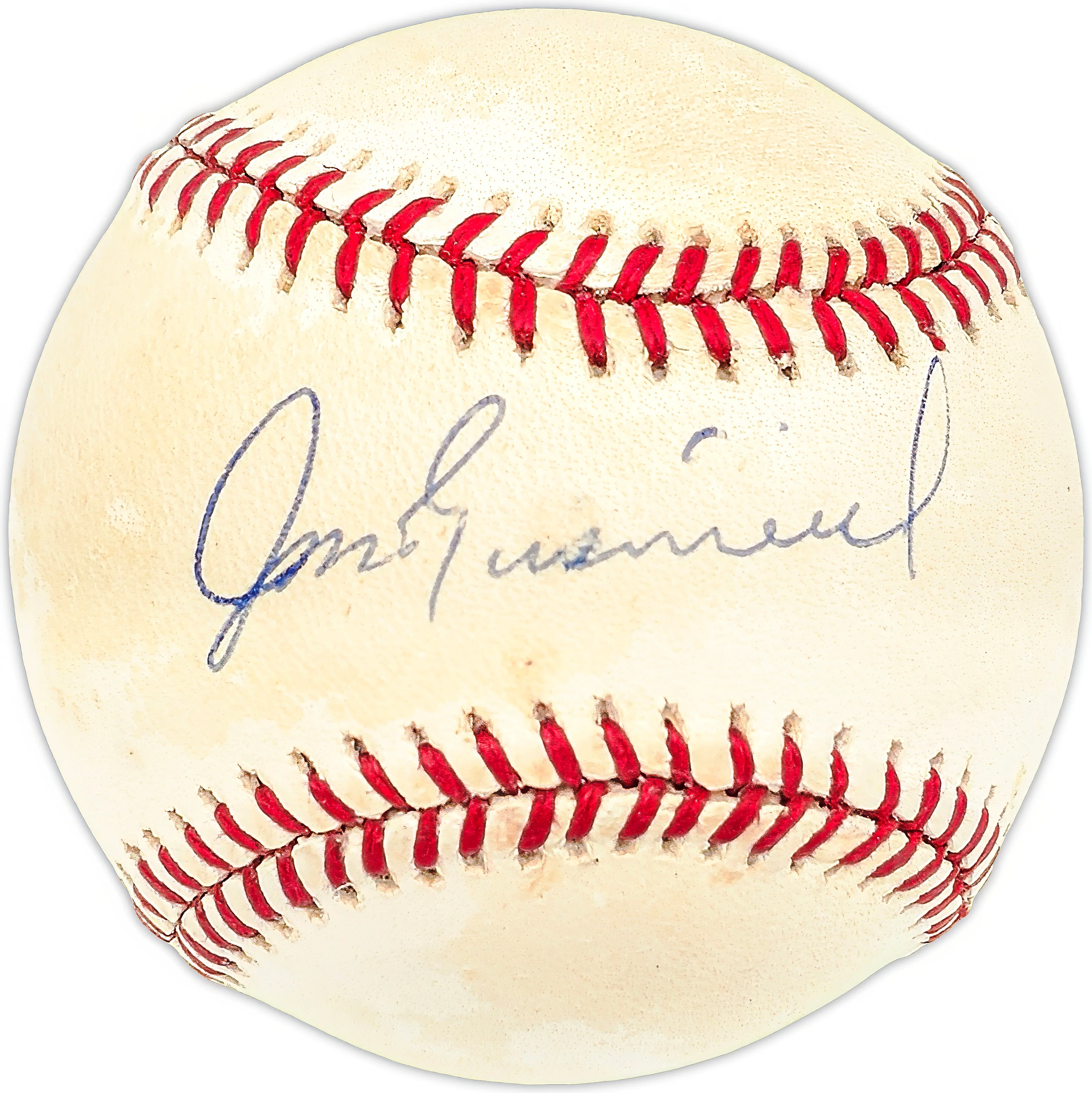 Jim Eisenreich Autographed Official NL Baseball Philadelphia Phillies, Kansas City Royals