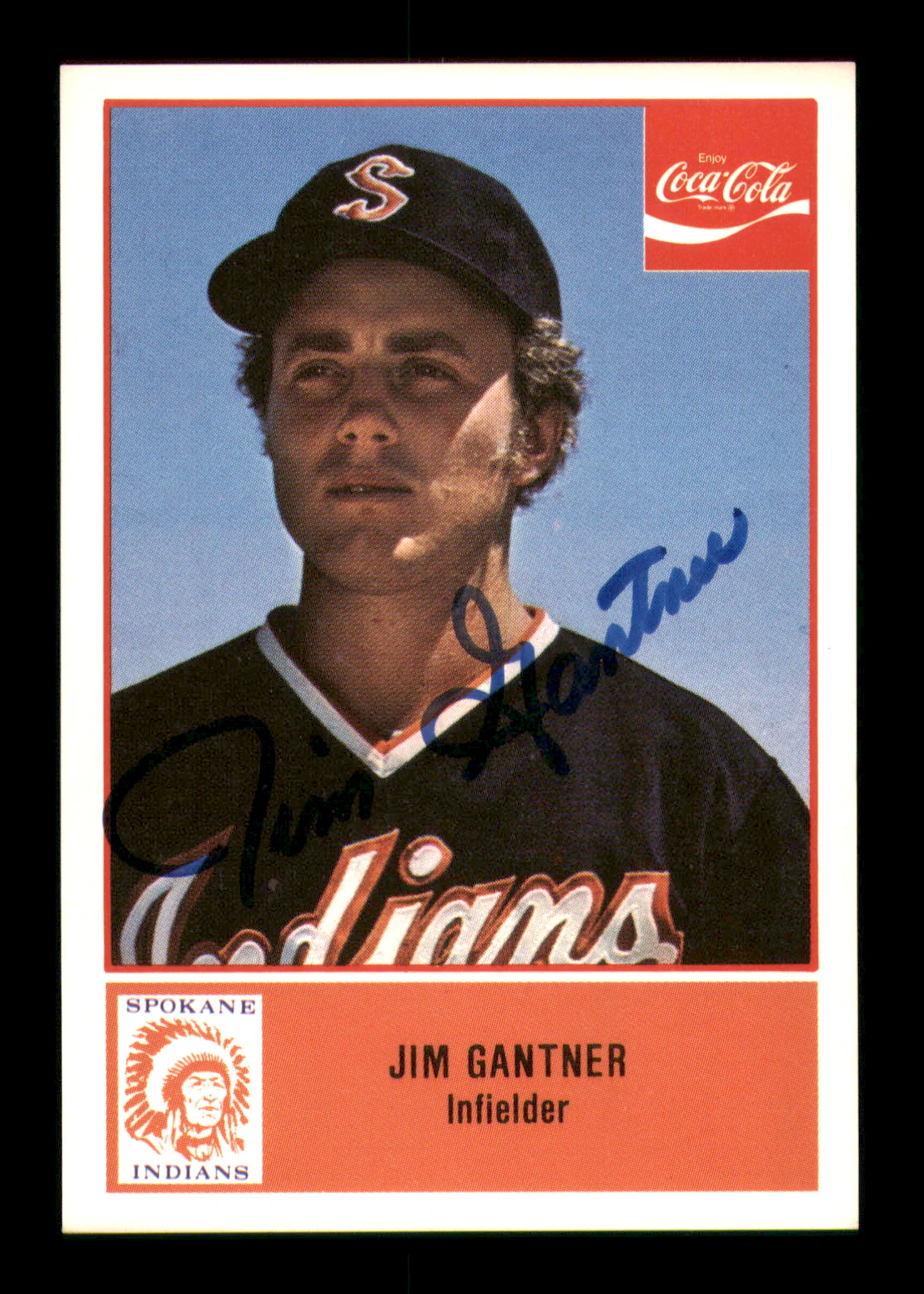 Jim Gantner Autographed 1977 Cramer Rookie Card #3 Spokane Indians