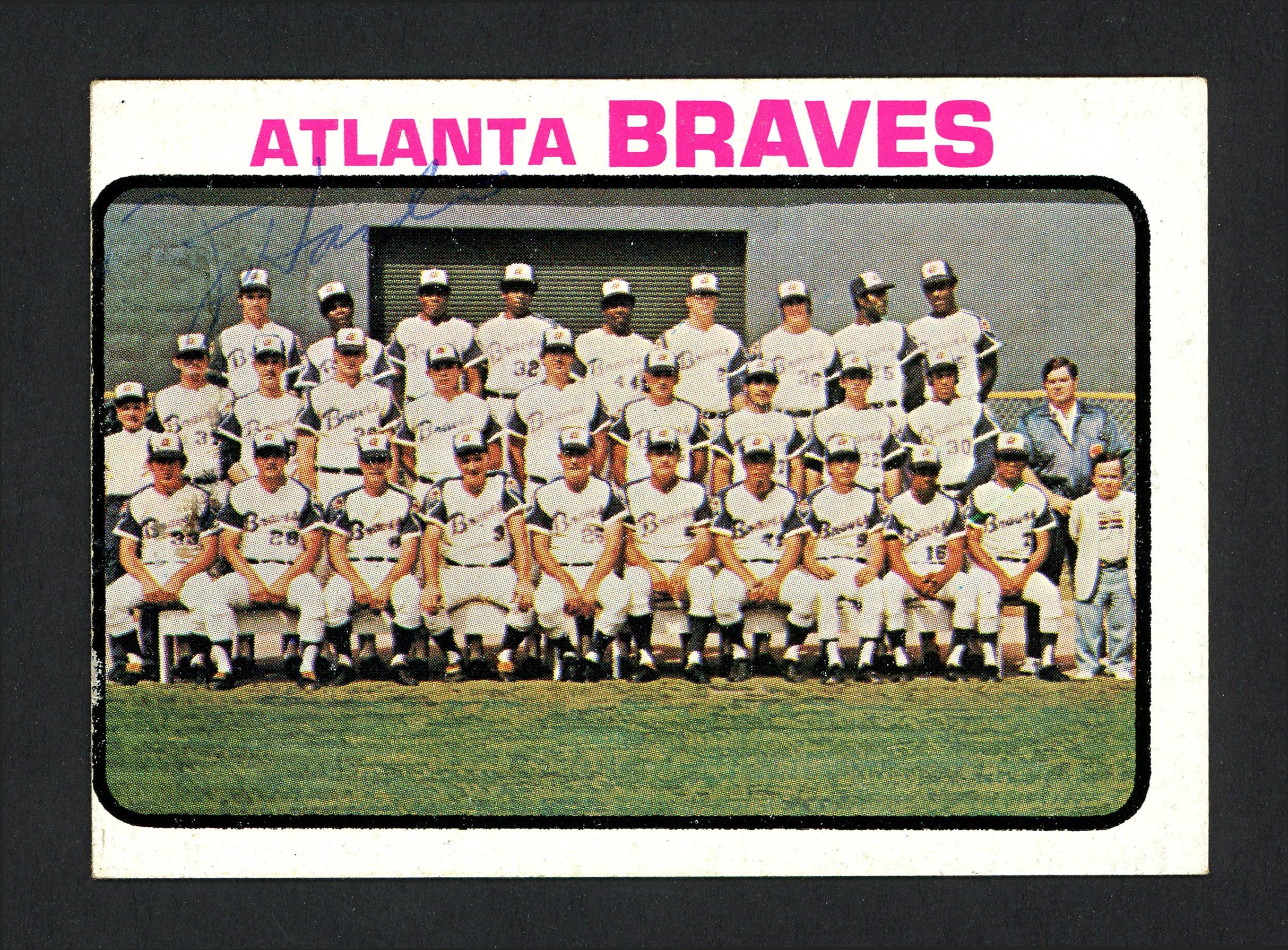Jim Hardin Autographed 1973 Topps Card #521 Atlanta Braves SKU #165355