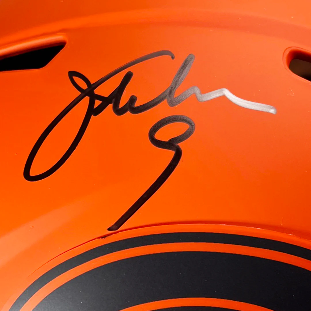 Jim McMahon Signed Chicago Bears Rave Full-Size Replica Football Helmet (Beckett) - Image 2