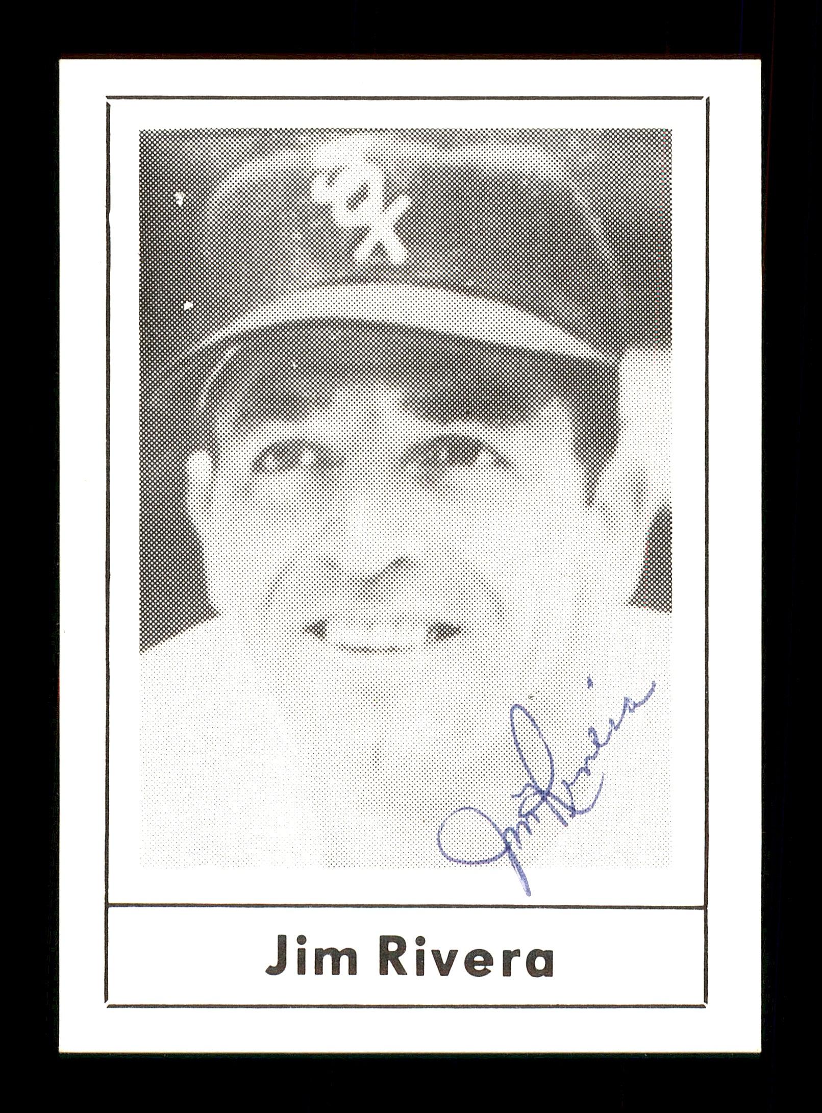 Jim Rivera Autographed 1978 Grand Slam Card #133 Chicago White Sox SKU #171944