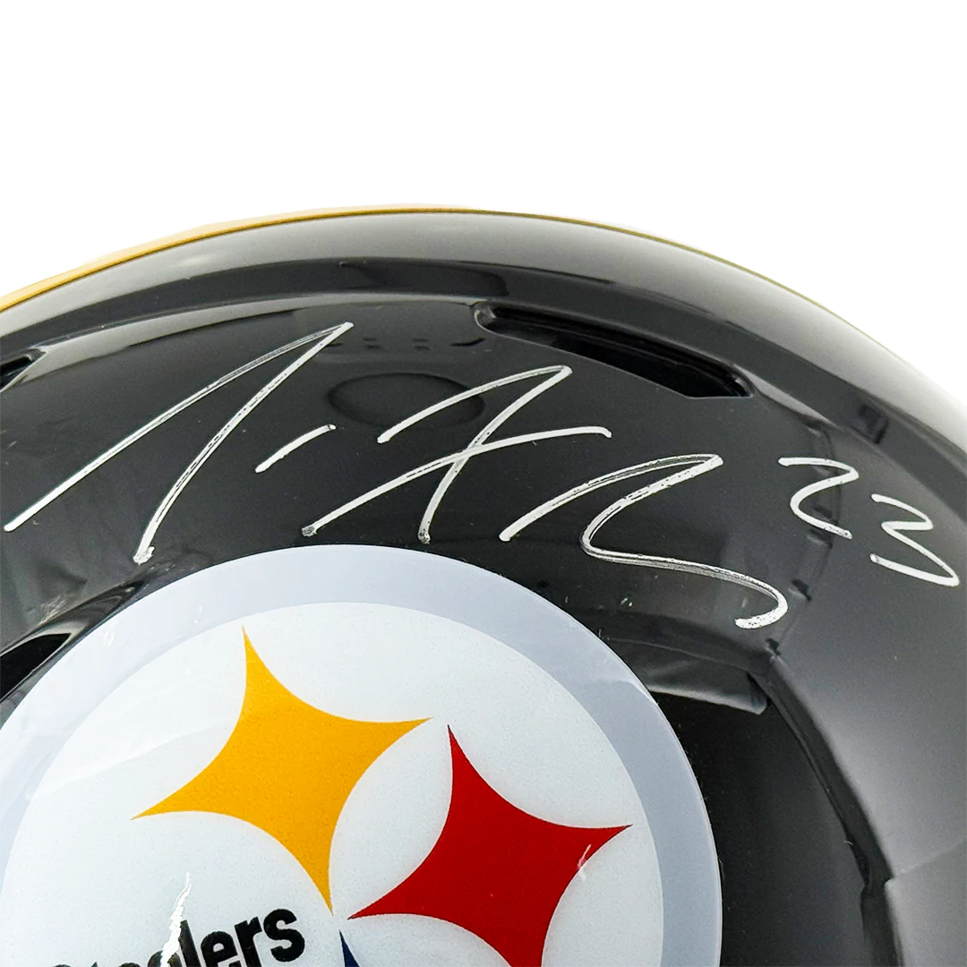 Joe Haden Signed Pittsburgh Steelers Authentic Speed Full-Size Football Helmet (JSA) - Image 2