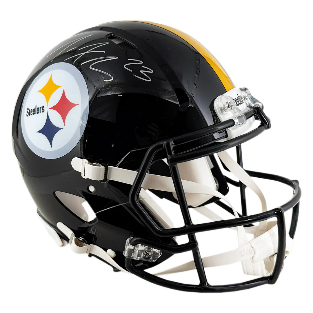 Joe Haden Signed Pittsburgh Steelers Authentic Speed Full-Size Football Helmet (JSA) - Image 3