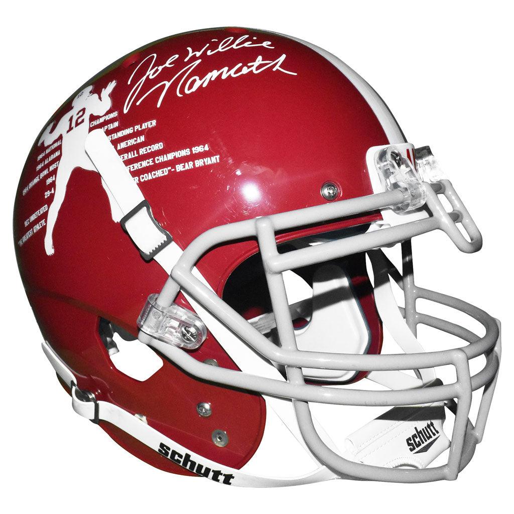 Joe Namath Signed And Inscribed Willie Alabama Crimson Tide Schutt Authentic Helmet (JSA Witnessed) - Image 3