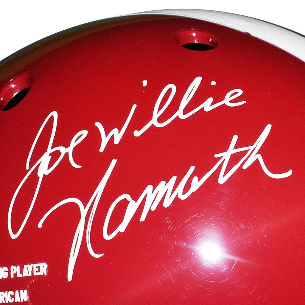 Joe Namath Signed And Inscribed Willie Alabama Crimson Tide Schutt Replica Helmet (JSA Witnessed) - Image 2
