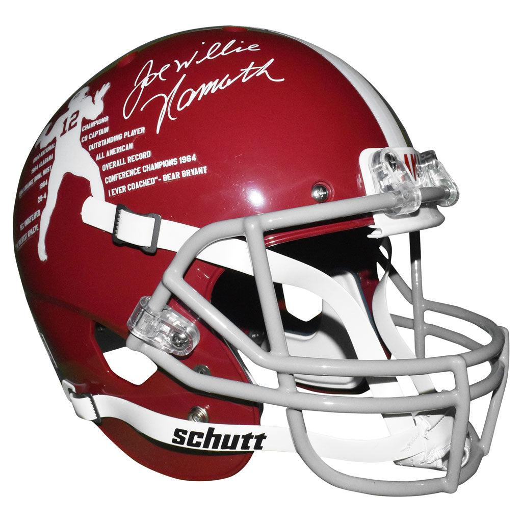 Joe Namath Signed And Inscribed Willie Alabama Crimson Tide Schutt Replica Helmet (JSA Witnessed) - Image 3