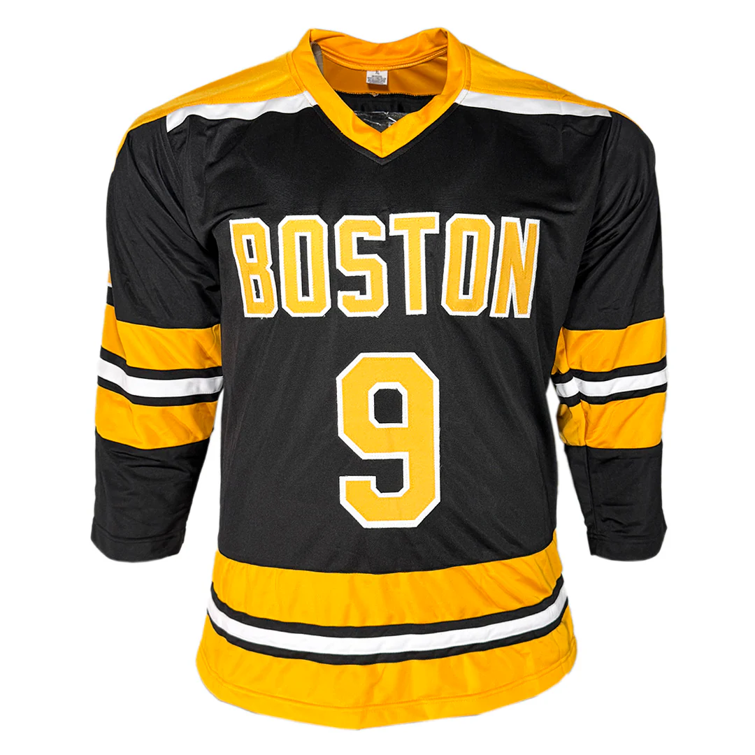 John Bucyk Signed HOF 1981 - 2x SC Champs Inscription Boston Black Hockey Jersey (Beckett) - Image 3