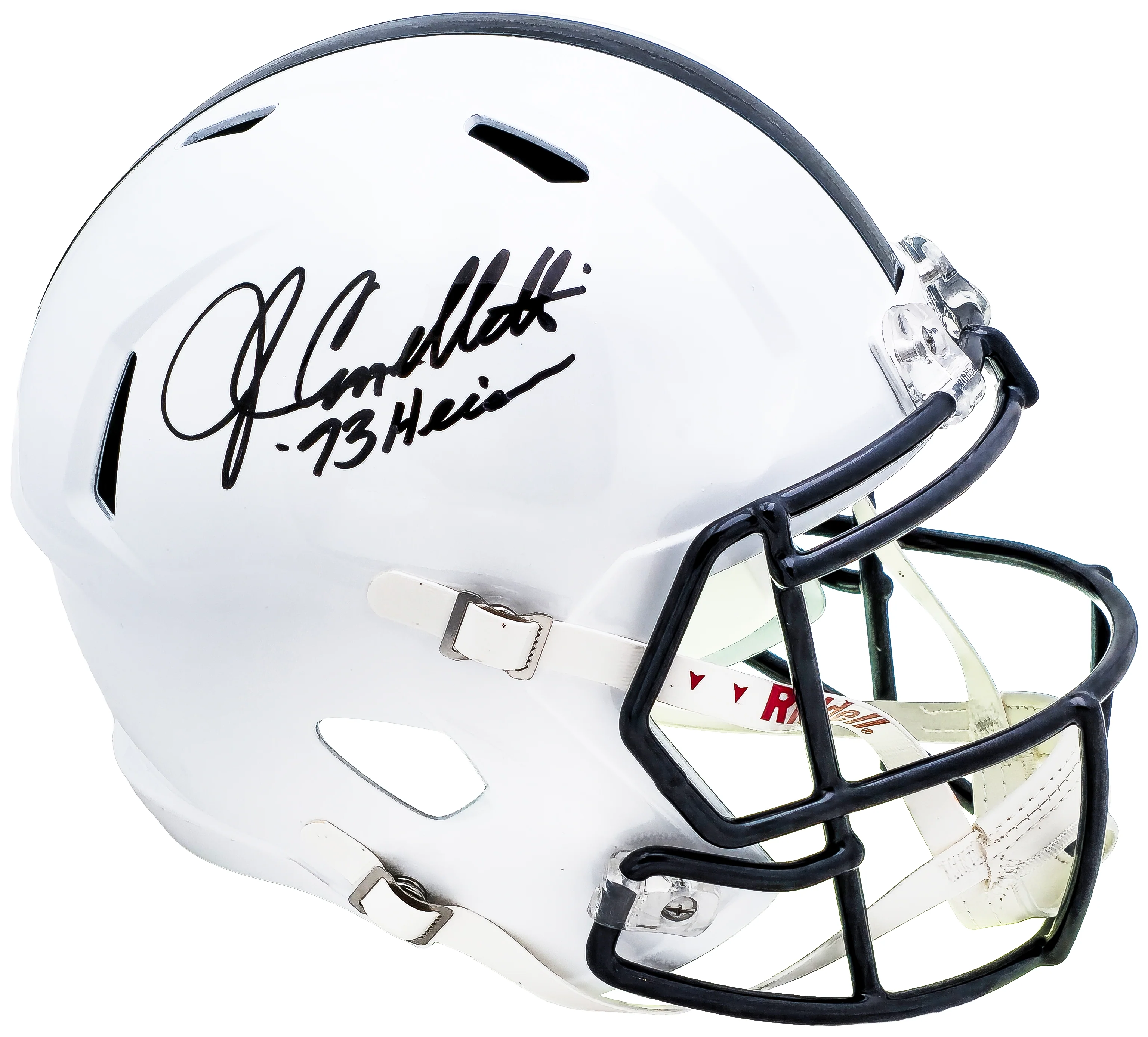 John Cappelletti Autographed Penn State Nittany Lions White Full Size Speed Replica Helmet "73 Heisman" JSA