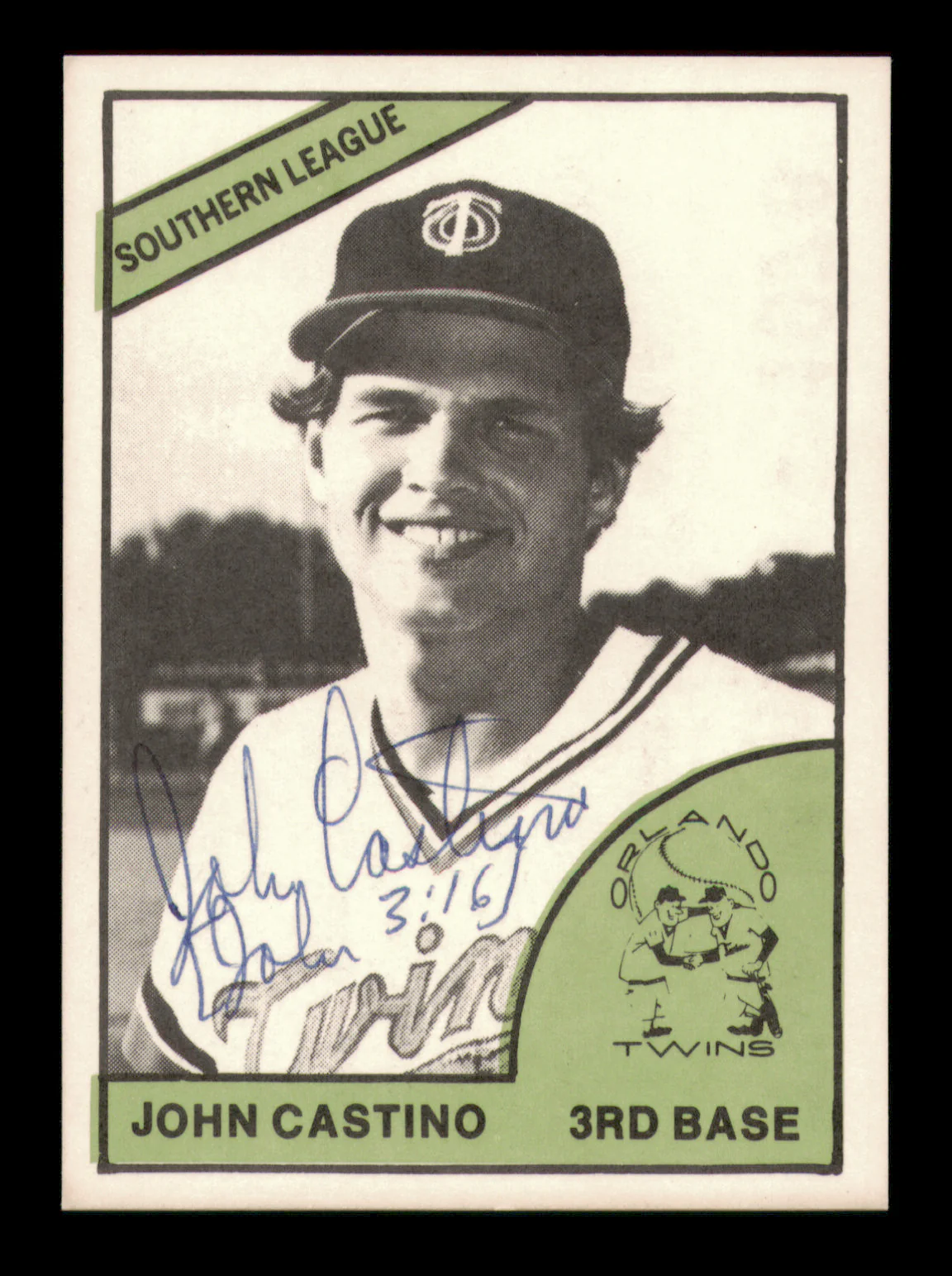 John Castino Autographed 1978 TCMA Rookie Card #214 Orlando Twins