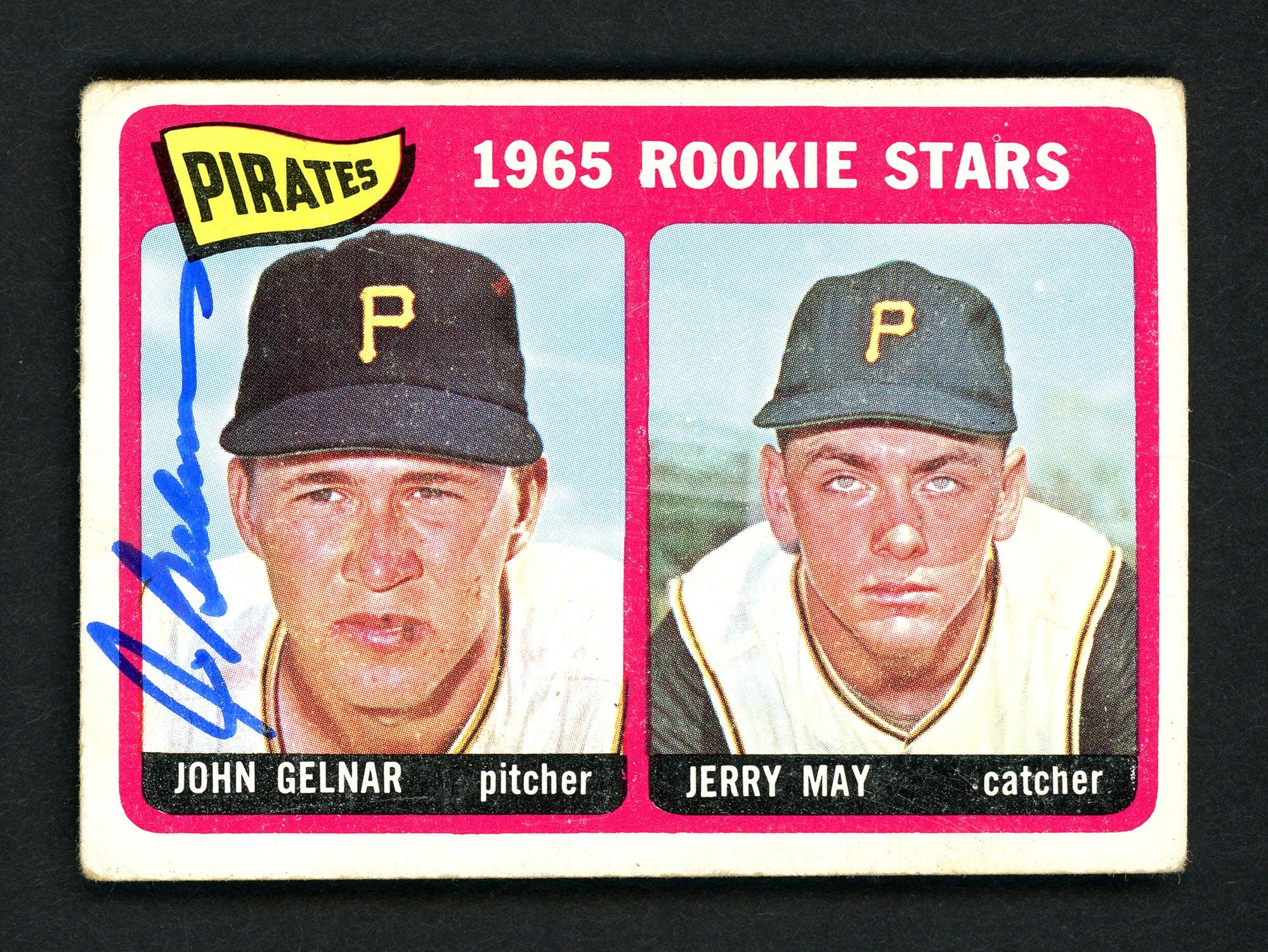 John Gelnar Autographed 1965 Topps Rookie Card #143 Pittsburgh Pirates SKU #157091