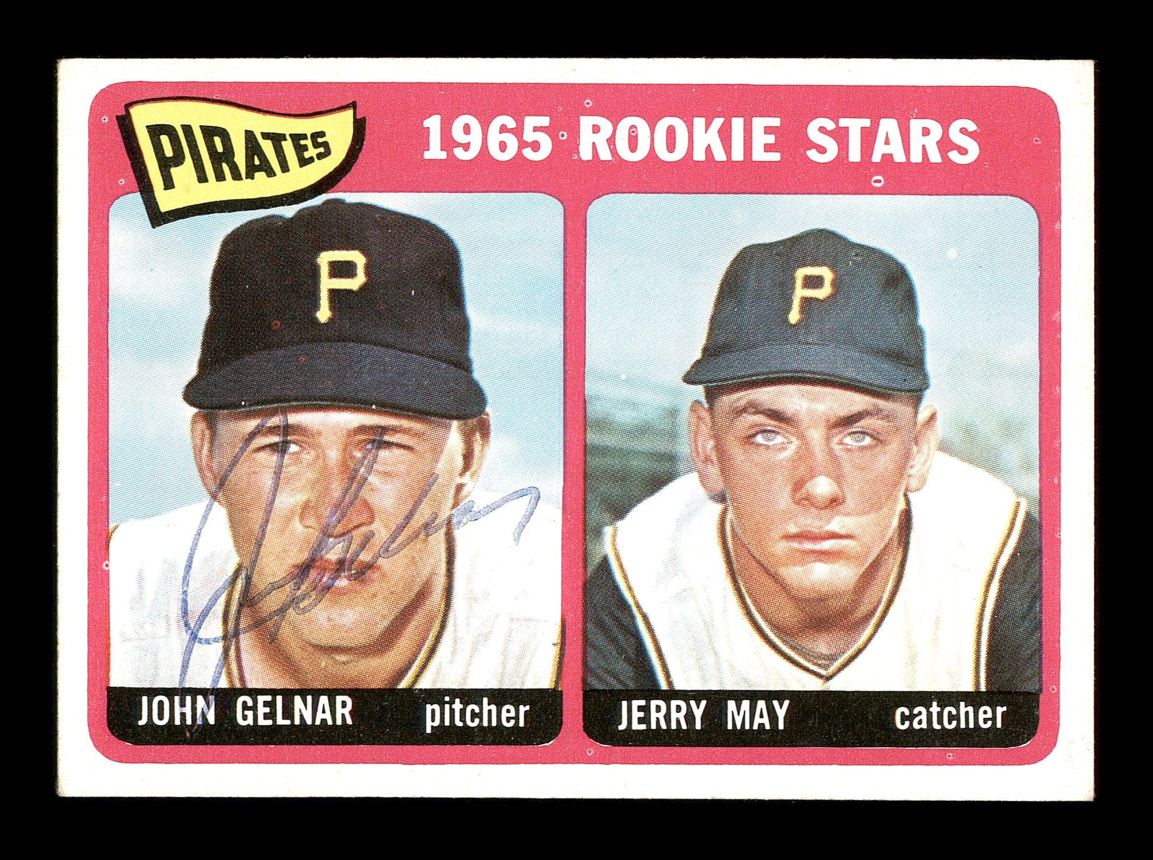 John Gelnar Autographed 1965 Topps Rookie Card #143 Pittsburgh Pirates SKU #167073