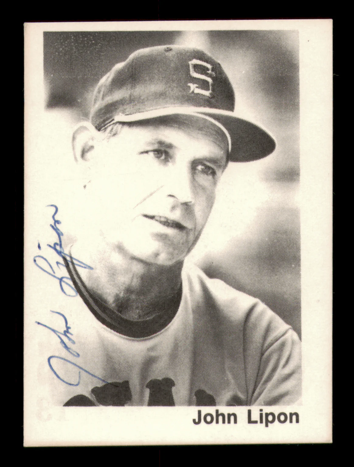 John Lipon Autographed 1976 TCMA Card #13 Shreveport Captains