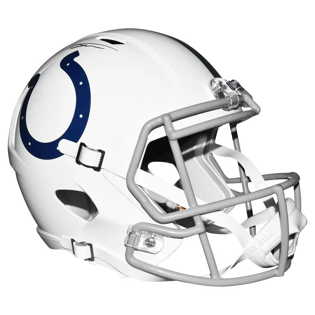 Jonathan Taylor Signed Indianapolis Colts Speed Full-Size Replica Football Helmet (JSA) - Image 3