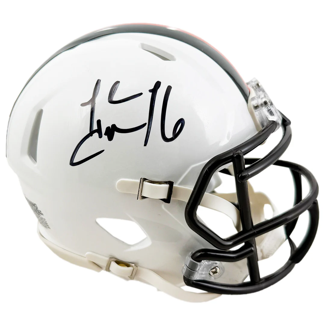 Josh Cribbs Signed Cleveland Browns Alt 2023 Speed Mini Football Helmet (JSA) - Image 3