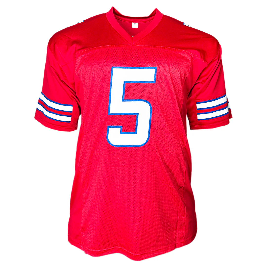 Josh Palmer Signed Buffalo Red Football Jersey (Beckett) - Image 3