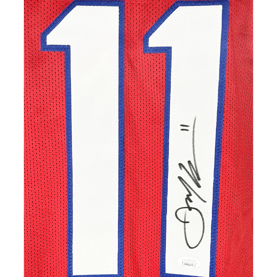 Julian Edelman Signed New England Red Football Jersey (JSA) - Image 2