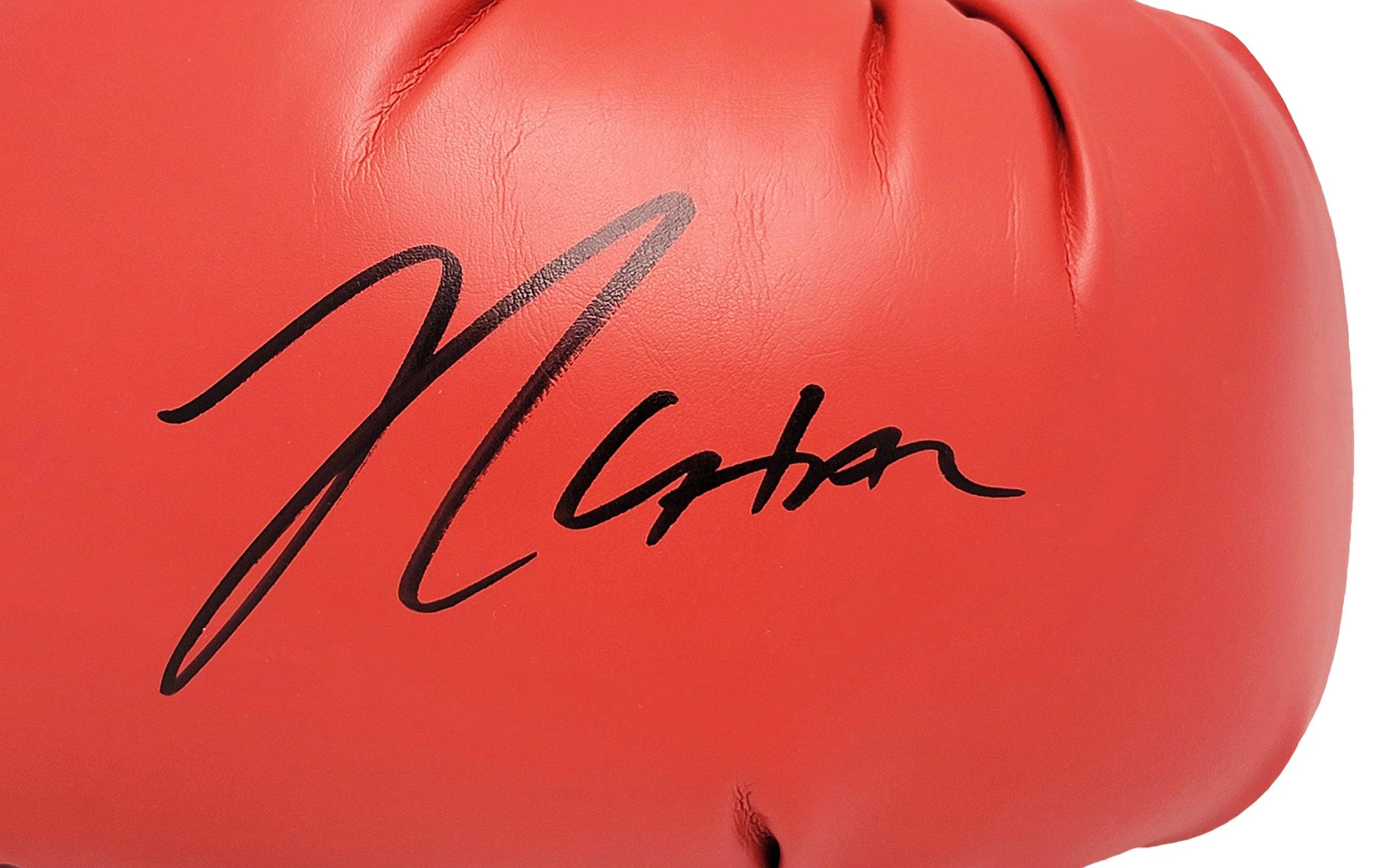 Julio Cesar Chavez Sr. Autographed Red Everlast Boxing Glove Right Hand TriStar Holo Stock #208803 - Image 2