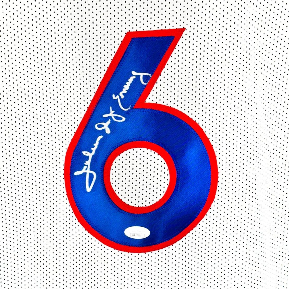 Julius Erving Signed Philadelphia White Basketball Jersey (JSA) - Image 2