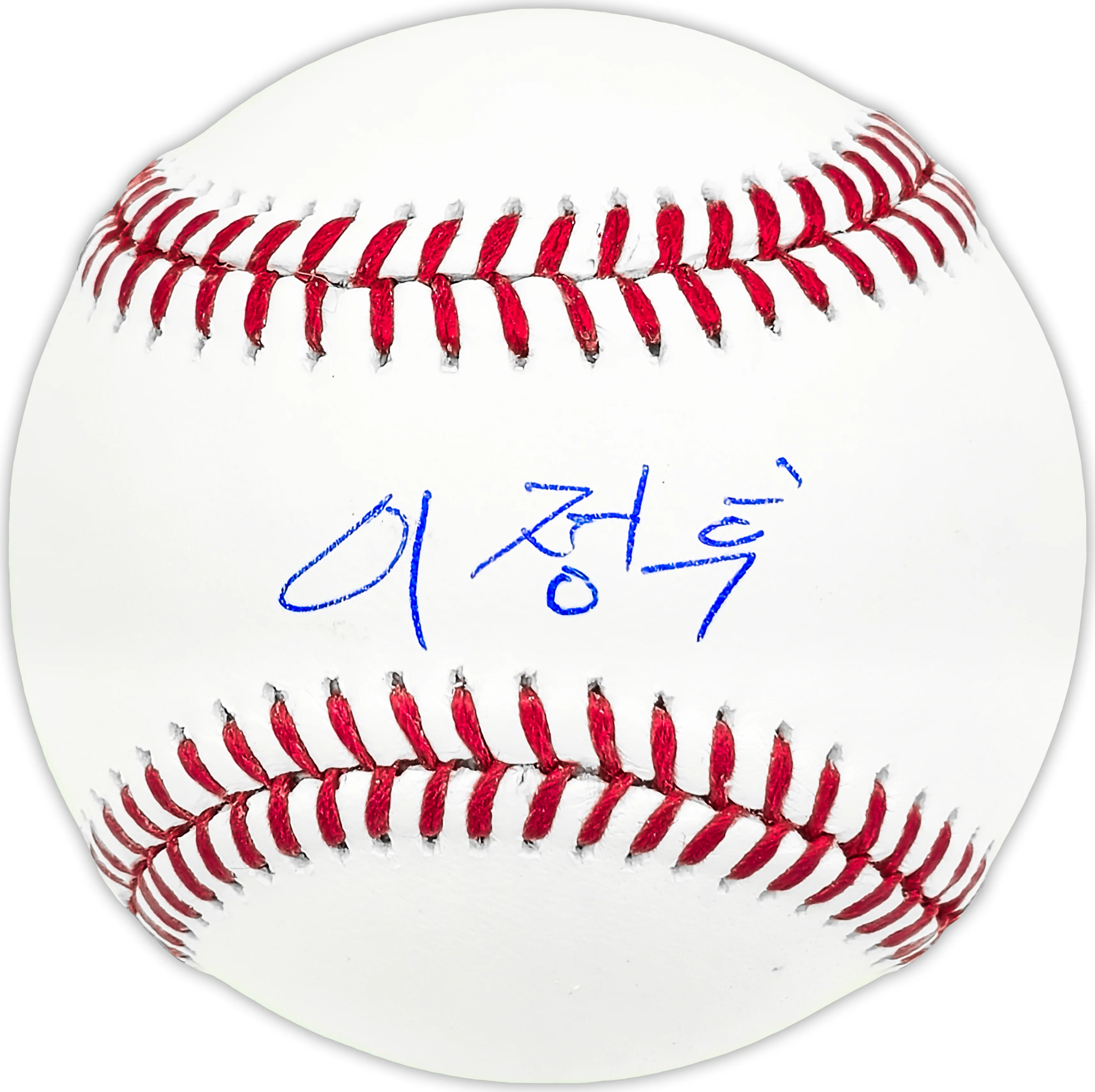 Jung Hoo Lee Autographed Official MLB Baseball San Francisco Giants Signed In Korean Beckett BAS Witness
