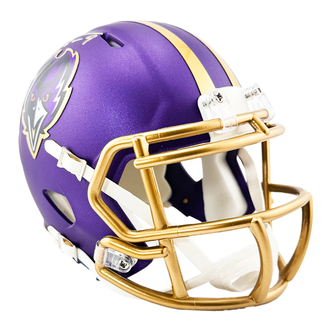 Justin Tucker Signed Baltimore Ravens Alt 2024 Speed Mini Football Helmet (Beckett) - Image 3